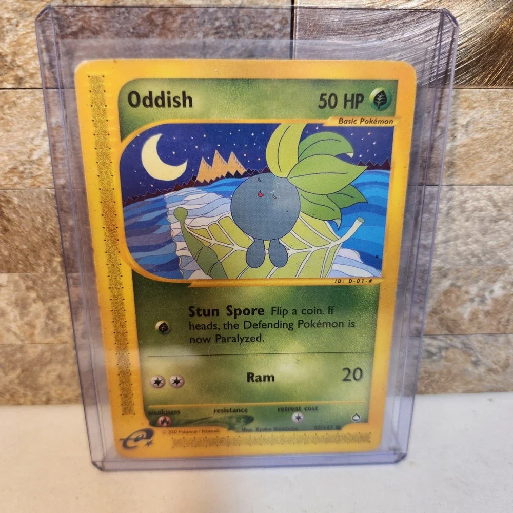 Pokemon Oddish 97/147 Aquapolis e-Reader Common 2002 Grass Type Card